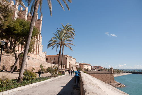 Vue de Palma de Majorque depuis le port